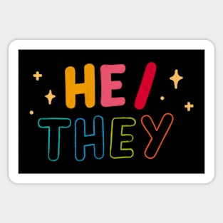 He/They Sticker